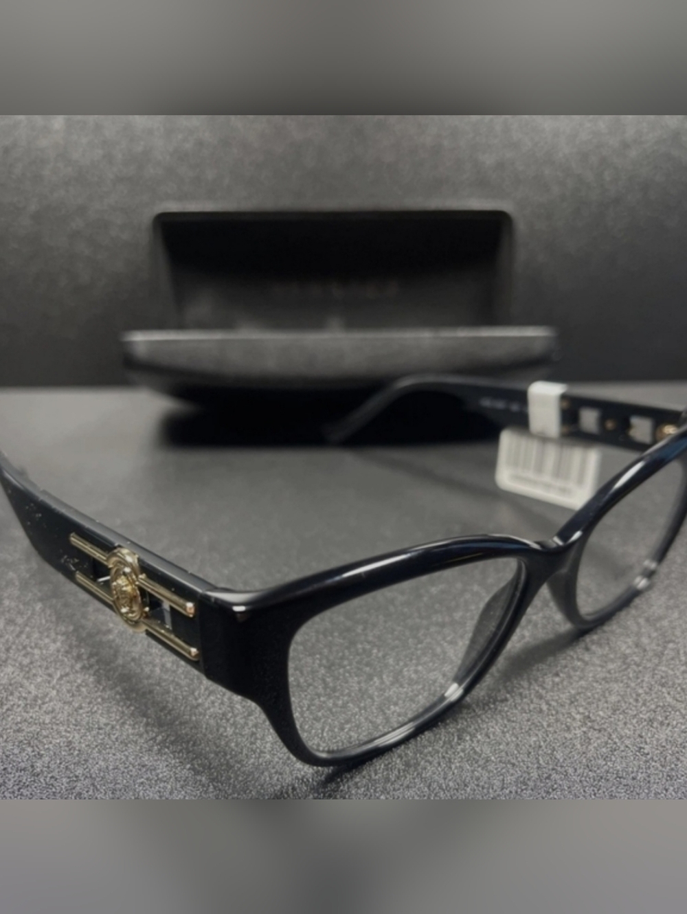 NWT!! Versace Italy B Mod 3347 52[]17-142 Black Eyeglasses / Frames W/Case MF